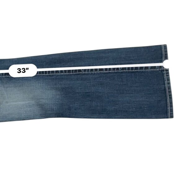 Rock Revival Jeans Womens 28 Evelyn Low Rise Boot Dark Wash Sequin Embellished - Picture 16 of 16